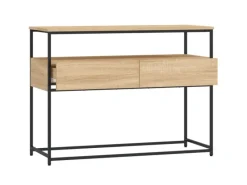 vidaXL Konsolentisch Sonoma-Eiche 100x40x75 cm Holzwerkstoff