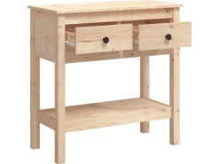 vidaXL Konsolentisch 75x35x75 cm Massivholz Kiefer