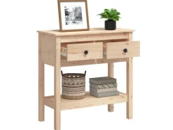 vidaXL Konsolentisch 75x35x75 cm Massivholz Kiefer