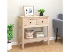 vidaXL Konsolentisch 75x35x75 cm Massivholz Kiefer