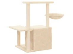Hot vidaXL Kratzbaum mit Sisal-KratzSäulen Creme 83 cm Modell 3