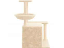 Hot vidaXL Kratzbaum mit Sisal-KratzSäulen Creme 83 cm Modell 3