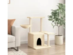 Hot vidaXL Kratzbaum mit Sisal-KratzSäulen Creme 83 cm Modell 3