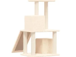 vidaXL Kratzbaum mit Sisal-KratzSäulen Creme 82 cm Modell 3