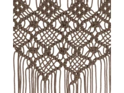 vidaXL Makramee Vorhang Taupe 140x240 cm Baumwolle Modell 6