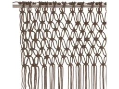 vidaXL Makramee Vorhang Taupe 140x240 cm Baumwolle Modell 4