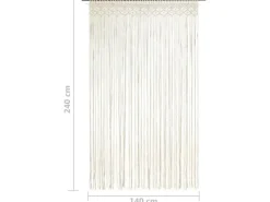 Clearance vidaXL Makramee Vorhang 140x240 cm Baumwolle Modell 5