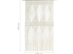 vidaXL Makramee Vorhang 140x240 cm Baumwolle Modell 3