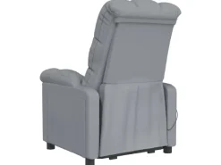 vidaXL Massagesessel Hellgrau Stoff Modell 37