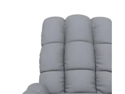 vidaXL Massagesessel Hellgrau Stoff Modell 37