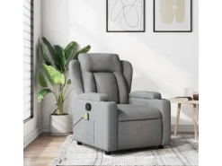 Online vidaXL Massagesessel Hellgrau Stoff Modell 5