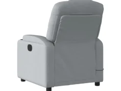 vidaXL Massagesessel Hellgrau Stoff Modell 4