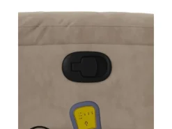 vidaXL Massagesessel mit Aufstehhilfe Taupe Mikrofasergewebe