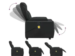 vidaXL Massagesessel Schwarz Kunstleder Modell 6