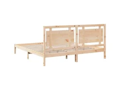 vidaXL Massivholzbett Extra Lang ohne Matratze 200x220 cm 3309207
