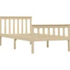 vidaXL Massivholzbett Helles Holz Kiefer 100x200 cm617227