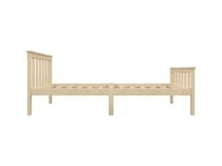 vidaXL Massivholzbett Helles Holz Kiefer 100x200 cm617227