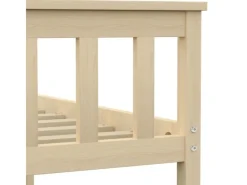 vidaXL Massivholzbett Helles Holz Kiefer 100x200 cm617227