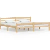 Clearance vidaXL Massivholzbett Kiefer 200x200 cm649481