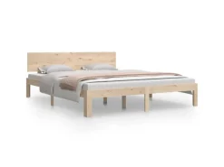 vidaXL Massivholzbett Kiefer 160x200 cm1137078