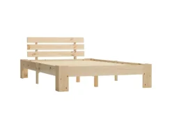 Outlet vidaXL Massivholzbett Kiefer 140x200 cm617170