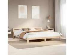 Best vidaXL Massivholzbett ohne Matratze 180x200 Kiefernholz 855558