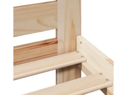 Best vidaXL Massivholzbett ohne Matratze 180x200 Kiefernholz 855558