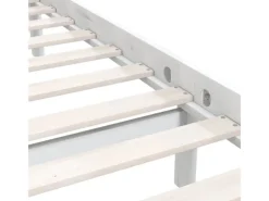 vidaXL Massivholzbett Weiß Kiefer 200x200 cm923563