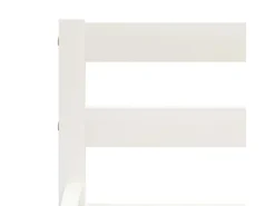 vidaXL Massivholzbett Weiß Kiefer 160x200 cm617194