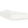 vidaXL Massivholzbett Weiß 90x200 cm1279649