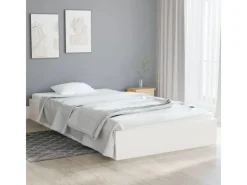 vidaXL Massivholzbett Weiß 90x200 cm1279649