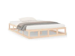 vidaXL Massivholzbett 140x190 cm 820841