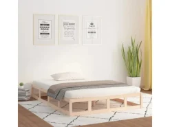 vidaXL Massivholzbett 140x190 cm 820841