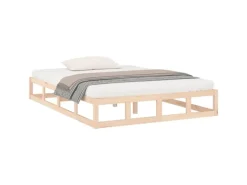 vidaXL Massivholzbett 140x190 cm 820841