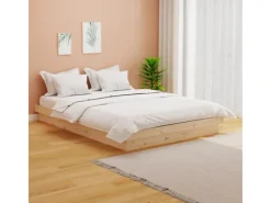 Discount vidaXL Massivholzbett 140x200 cm 819907