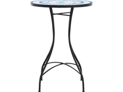 Online vidaXL Mosaik-Bistrotisch und Weiß Ø50x70 cm Keramik 4003399 Blau