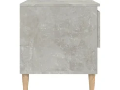 vidaXL Nachttische 2 Stk Betongrau 50x46x50 cm Holzwerkstoff