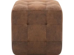 vidaXL Nachttische 2 Stk Braun 30x30x30 cm Wildleder-Optik Modell 1