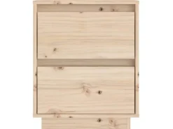 vidaXL Nachttische 2 Stk 40x35x50 cm Massivholz Kiefer