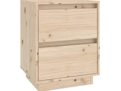 vidaXL Nachttische 2 Stk 40x35x50 cm Massivholz Kiefer