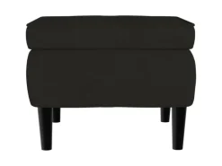 Discount vidaXL Ohrensessel mit Hocker Schwarz Samt