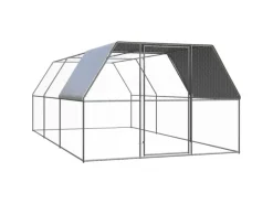 vidaXL Outdoor-Hühnerkäfig 3x6x2 m Verzinkter Stahl Modell 2