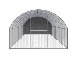 Clearance vidaXL Outdoor-Hühnerstall 3x10x2 m Verzinkter Stahl Modell 2