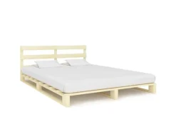 Best vidaXL Palettenbett Massivholz Kiefer 200x200 cm619014