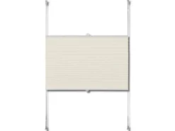 vidaXL Plissee Faltrollo Rollo Plisseerollo 100x150cm Creme