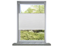 vidaXL Plissee Faltrollo Rollo Plisseerollo 40x150cm Weiß