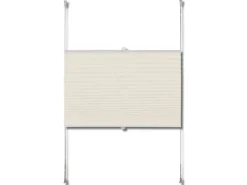 vidaXL Plissee Faltrollo Rollo Plisseerollo 70x150cm Creme