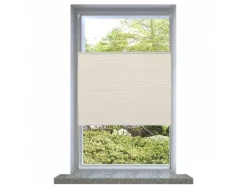 vidaXL Plissee Faltrollo Rollo Plisseerollo 110x125cm Creme