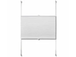 vidaXL Plissee Faltrollo Rollo Jalousie Plisseerollo klemmen 40x200cm Weiß