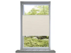 vidaXL Plissee Faltrollo Rollo Plisseerollo 110x100cm Creme